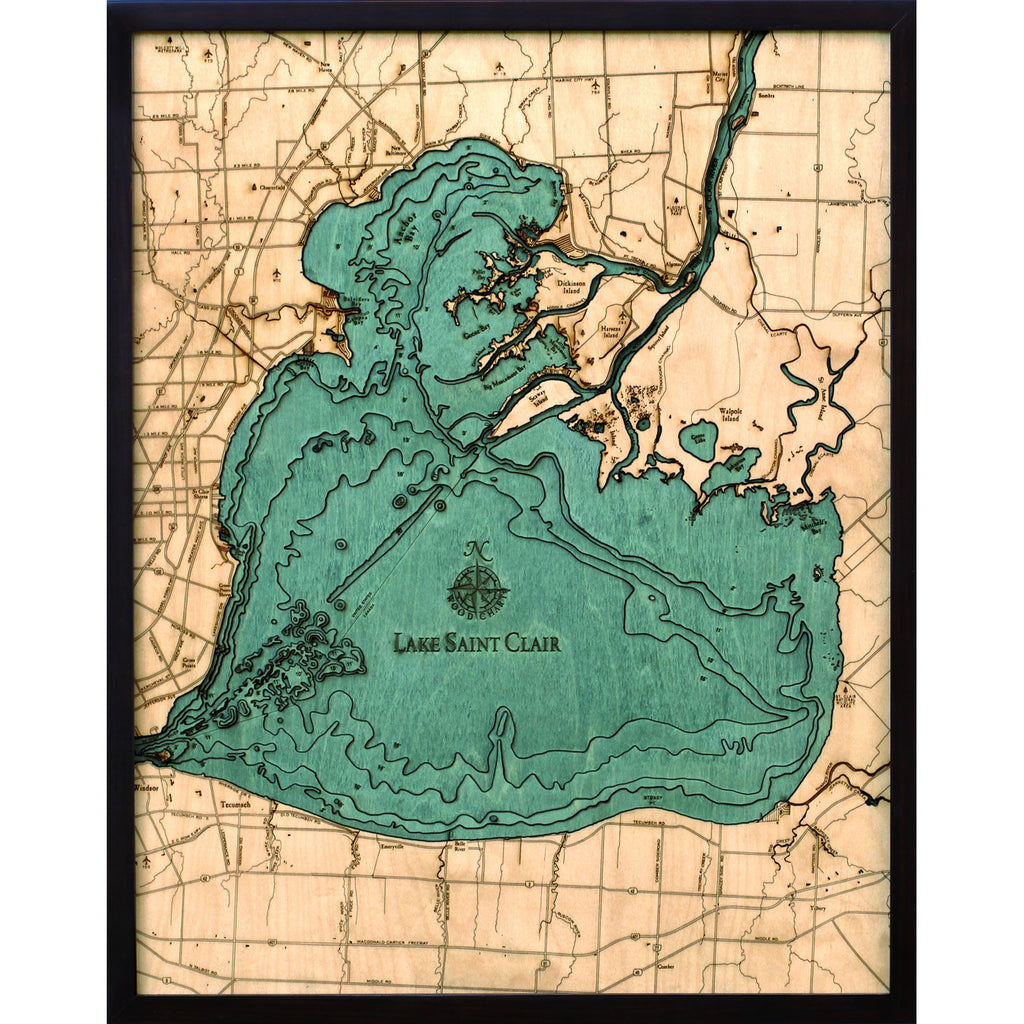 Lake St. Clair Wood Chart