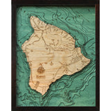 The Big Island (Hawaii) Wood Chart