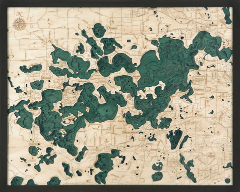 Lake Minnetonka Wood Chart