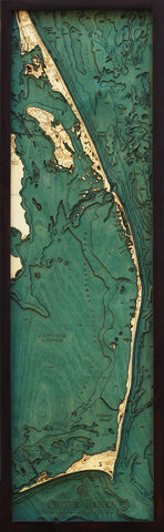 Outer Banks Wood Chart