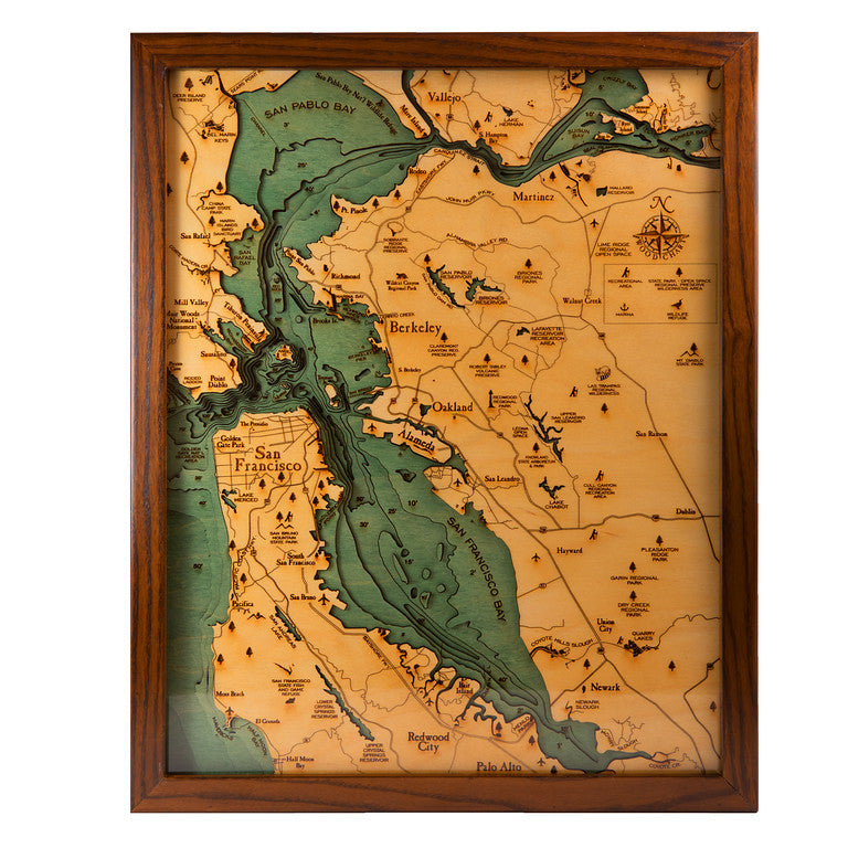 San Francisco Bay Wood Chart