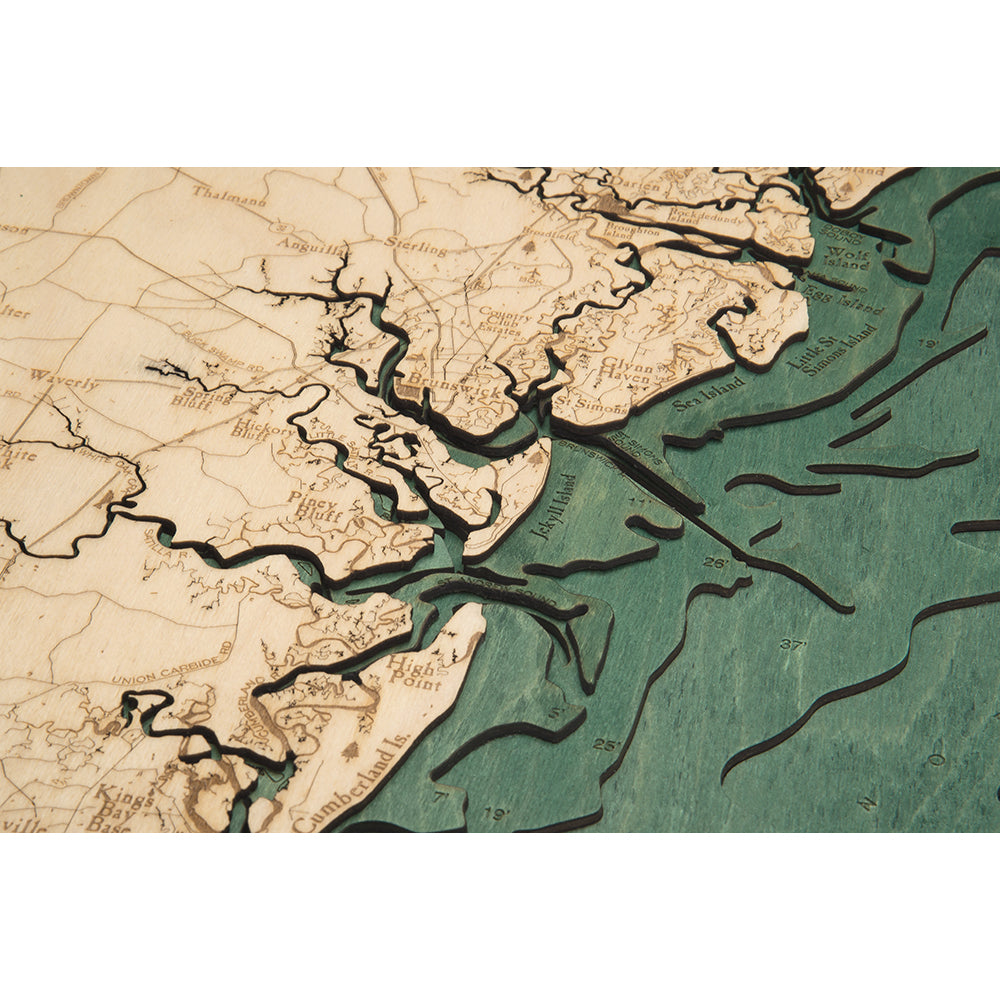 Georgia Coast Wood Chart