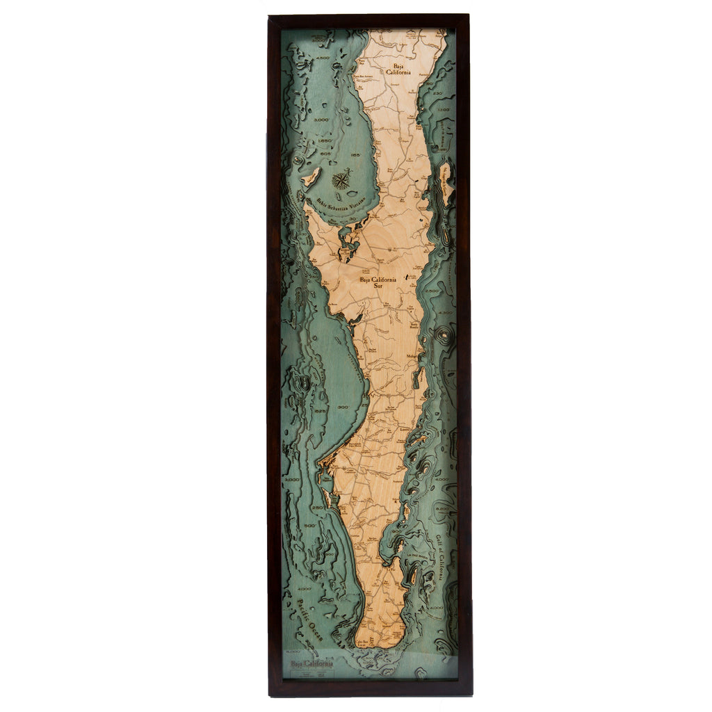 Baja California Wood Chart