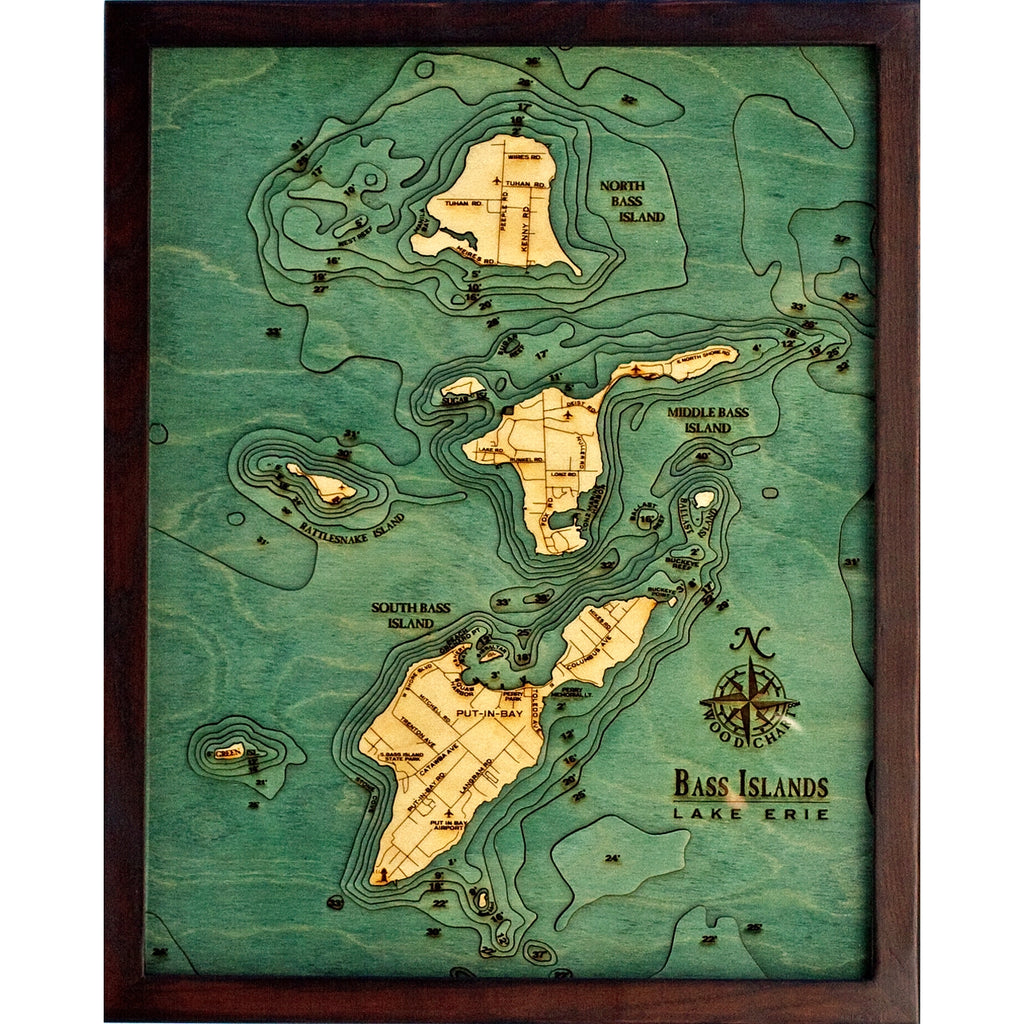 Bass Islands Wood Chart
