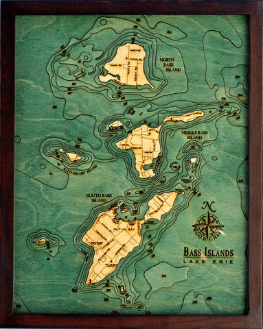 Bass Islands Wood Chart