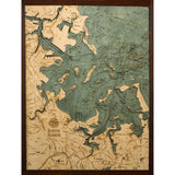 Boston Harbor Wood Chart