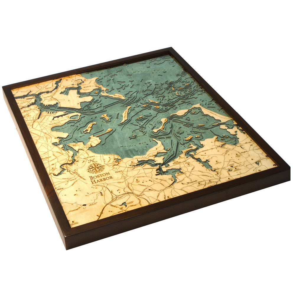 Boston Harbor Wood Chart