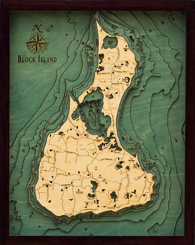 Block Island Wood Chart