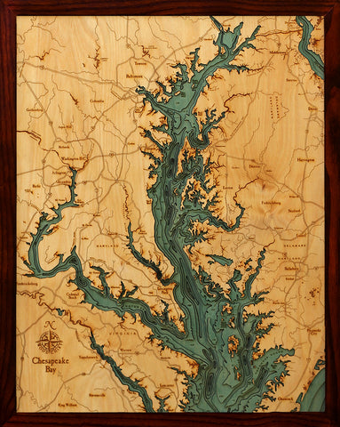 Chesapeake Bay Wood Chart