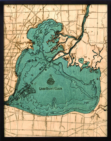 Lake St. Clair Wood Chart