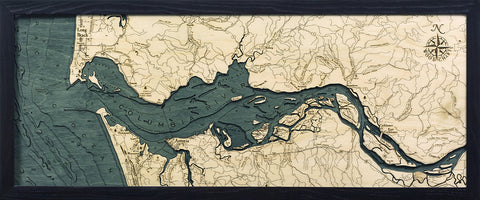 Columbia River Mouth Wood Chart
