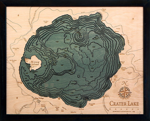 Crater Lake Wood Chart