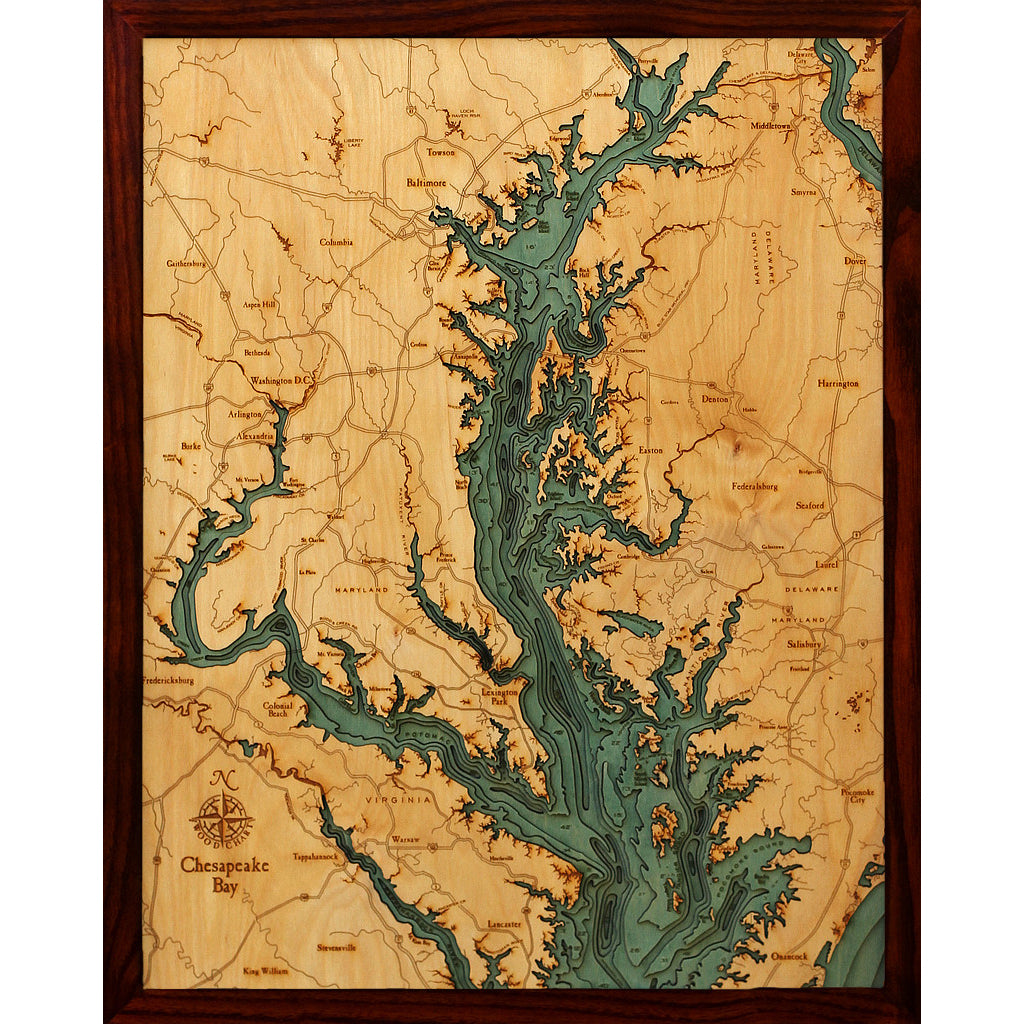 Chesapeake Bay Wood Chart