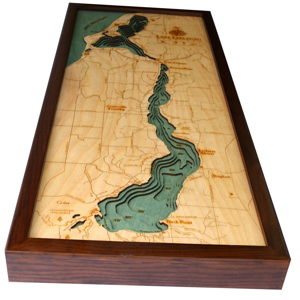Lake Lelanau Wood Chart