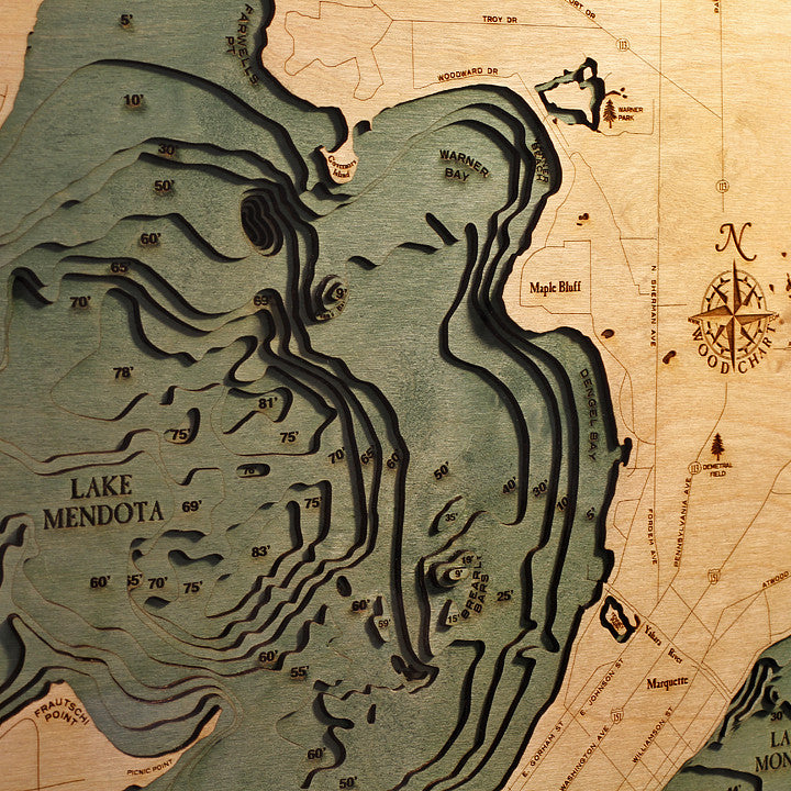 Lake Mendota Wood Chart