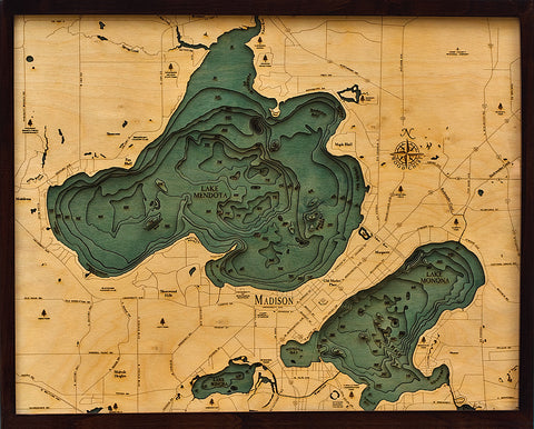 Lake Mendota Wood Chart