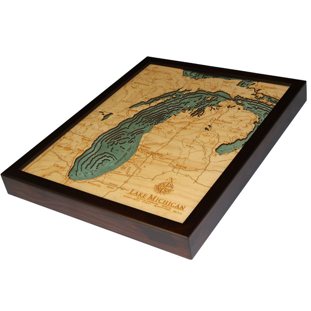 Lake Michigan - 16x20 Wood Chart