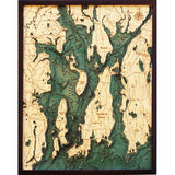 Narragansett Bay Wood Chart