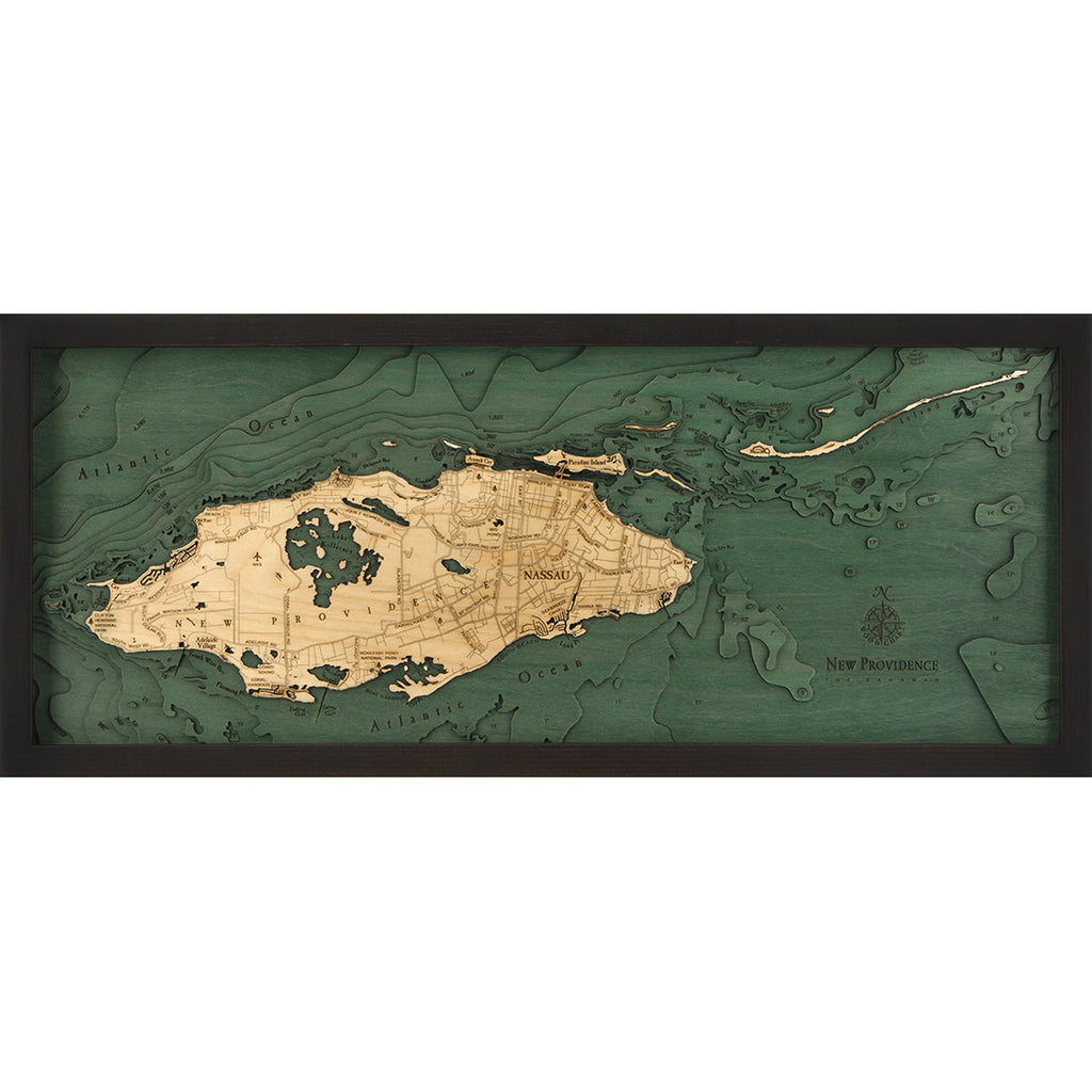 Nassau (Bahamas) Wood Chart