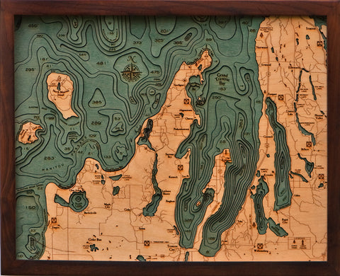 Grand Traverse Bay Wood Chart