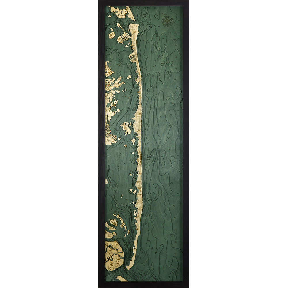 Long Beach Island Wood Chart