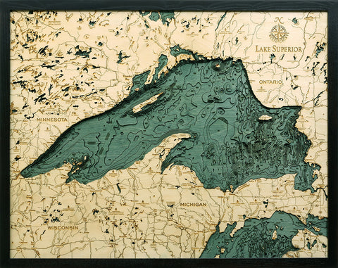 Lake Superior Wood Chart
