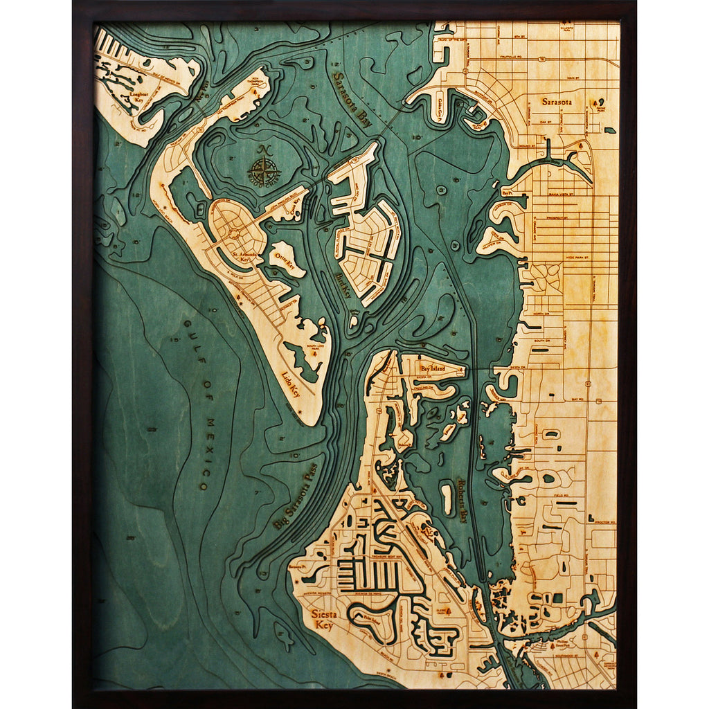 Siesta Key Wood Chart