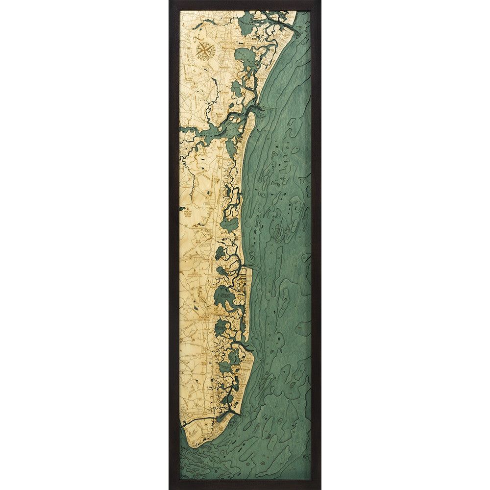 New Jersey South Shore Wood Chart