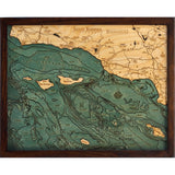 Santa Barbara & Channel Islands Wood Chart