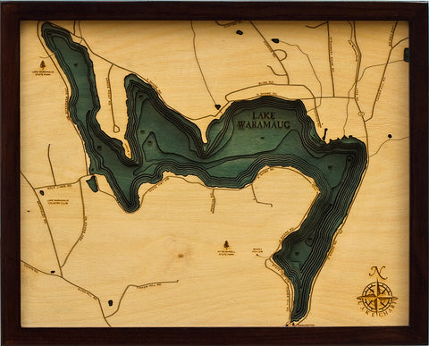 Lake Waramaug Wood Chart