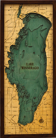 Lake Winnebago Wood Chart