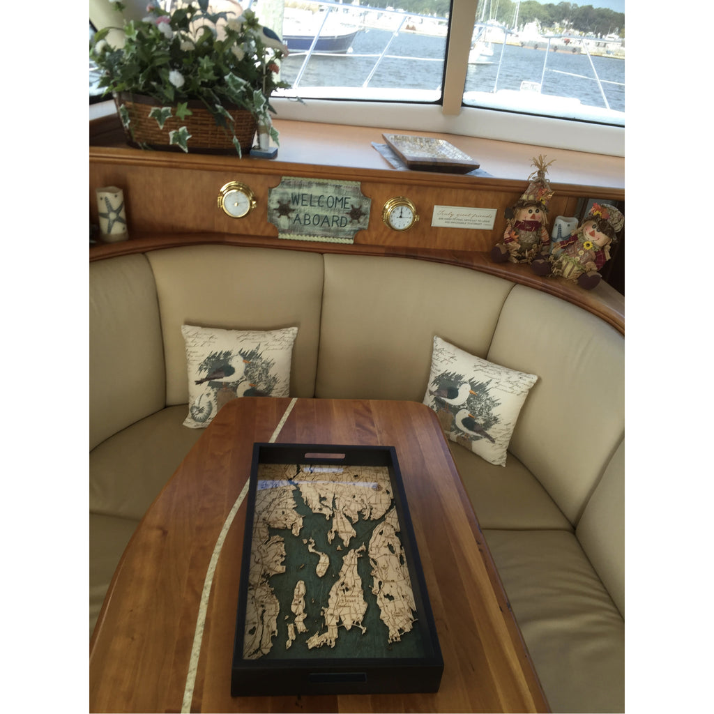 Narragansett Serving Tray Wood Chart