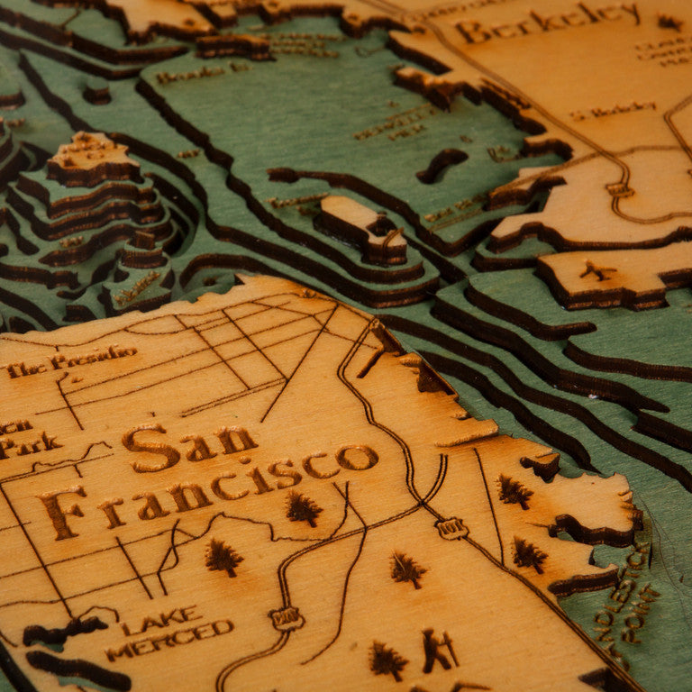 San Francisco Bay Wood Chart