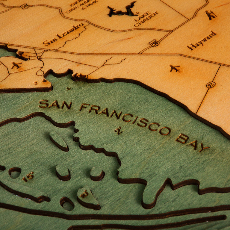 San Francisco Bay Wood Chart